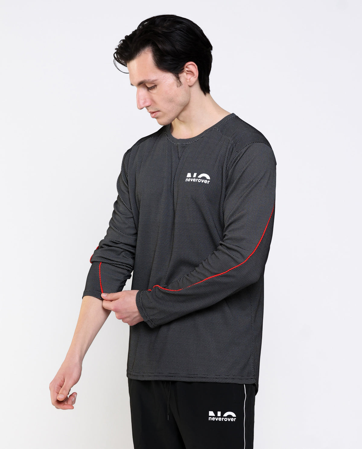 Men's Essential Striped Long Sleeve T-shirt - Neverover Activewear